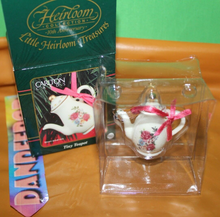 Load image into Gallery viewer, American Greetings Carlton Cards Heirloom Treasures Tiny Teapot Ornament 143