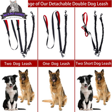 Load image into Gallery viewer, Walk Your Dogs in Style! 🐾✨ Check Out Our 360° Swivel Double Dog Leash - No Tangles, Maximum Comfort! Perfect for Two Pups Up to 200lbs! 🐶❤️