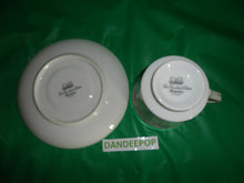 Load image into Gallery viewer, 14 set 28 Piece Wade Fine Porcelain China Blue Flower Diane Pattern Cup Saucer