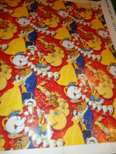 Load image into Gallery viewer, Walt Disney Beauty and The Beast 7 1981 Gift wrap Proof Verification Sheet set