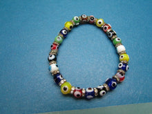 Load image into Gallery viewer, Evil Eye Multi Color Bead Bracelet Jewelry