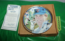 Load image into Gallery viewer, Strike Out Express Nolan Ryan Tanenbaum Hamilton Collection 23K gold rim Plate