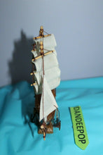 Load image into Gallery viewer, Mayflower Ship Boat Replica Model Figure Wood And Cloth With Box Nautical Decor