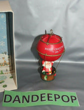 Load image into Gallery viewer, Hallmark Sailing Santa In Hot Air Balloon Vintage Christmas Holiday Ornament 81