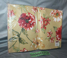 Load image into Gallery viewer, Northcrest Home Kate Table Setting Placemat Set 6 Piece 13 x 18 Floral Tan
