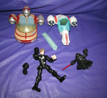 Load image into Gallery viewer, 4 Piece Star Wars Action Figure Toys Pod Racers And LFL Darth Vader