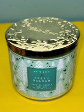 Load image into Gallery viewer, Bath & Body White Barn Aromatherapy Fresh Balsam Jar Essential Oil Candle 14.5