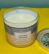 Load image into Gallery viewer, Bath & Body Works White Barn Summer Terrace Jar Essential Oil Candle 14.5
