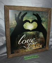 Load image into Gallery viewer, Love You To The Moon And Back Composite Wood Framed Art Sign Marla Rae 20 x 20