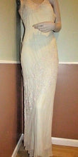 Load image into Gallery viewer, Vintage Beige Backless Sleeveless Dress with Embellishments