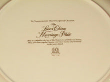 Load image into Gallery viewer, Lenox To Commemorate The Very Special Occasion The Marriage Plate Bells 12.5"