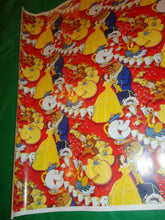 Load image into Gallery viewer, Walt Disney Beauty and The Beast 1981 Gift wrap 2nd Proof Verification Sheet