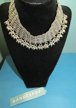 Load image into Gallery viewer, Vintage Silver Tribal Bib Choker Necklace jewelry