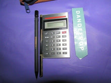 Load image into Gallery viewer, TWA Airline First Class Folio Calculator Pen Pencil In Blue & Tan Logo Zip Case