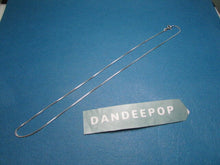 Load image into Gallery viewer, Vintage 925 Thin Silver Chain Necklace Italy W/ Star & Stripe Hallmark Jewelry