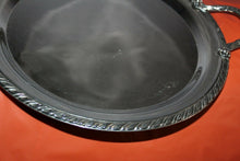 Load image into Gallery viewer, Vintage Silver Round Serving Tray Platter With Handles