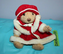 Load image into Gallery viewer, Russ Stuffed Animal Bear With Mrs. Claus Outfit And Hat Christmas Holiday Toy