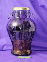 Load image into Gallery viewer, Hand Painted Glass Storage Display Art Container Jar With Lid 250ML 12" tall
