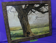 Load image into Gallery viewer, You And I For Ever Raw Reclaimed Wood Framed Art Print Saying Wall Decor