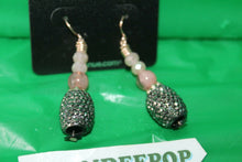 Load image into Gallery viewer, Avenue Bead Embellished French Hook Earrings Jewelry On Card