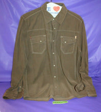 Load image into Gallery viewer, Zenform Corduroy Snap Front Men's Casual Dress Shirt Size Medium