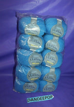 Load image into Gallery viewer, Cascade Yarns 10 Piece Bollicine Victor Blue 114 Yards Each Bundle Merino Wool