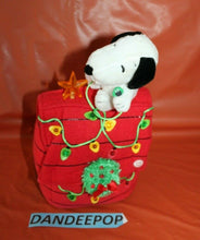 Load image into Gallery viewer, Hallmark Peanuts Snoopy Dog House Light Up Christmas Holiday Decor Musical Toy