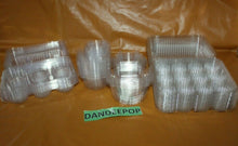 Load image into Gallery viewer, Lindar And Interalliance Candy Cupcake Muffin Dome Containers Clear Hinged