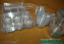 Load image into Gallery viewer, Lindar And Interalliance Candy Cupcake Muffin Dome Containers Clear Hinged