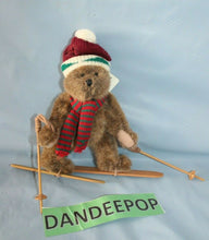 Load image into Gallery viewer, Russ Berrie & Co Country Mogul Skiing Brown Bear Stuffed Animal With Tags