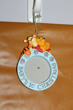 Load image into Gallery viewer, Walt Disney Winnie The Pooh And Tigger Baby's First Christmas Photo Ornament