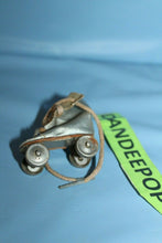 Load image into Gallery viewer, Mini Silver Roller Skate With Laces Novelty Vintage Keepsake Toy