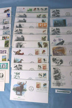 Load image into Gallery viewer, Mystic Co First Day Issue 30 Animal Insect Birds Cover Stamps Envelopes 1966-99