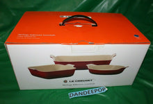 Load image into Gallery viewer, Le Creuset Heritage Bakeware Essentials 3 Piece Set Blue Rectangle Square Au Grt