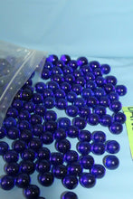 Load image into Gallery viewer, 154 Piece Round Blue Glass Bead Filler Marble 3/8" Gift Vase Tank Decor Crafts