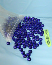 Load image into Gallery viewer, 154 Piece Round Blue Glass Bead Filler Marble 3/8" Gift Vase Tank Decor Crafts