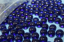 Load image into Gallery viewer, 154 Piece Round Blue Glass Bead Filler Marble 3/8" Gift Vase Tank Decor Crafts