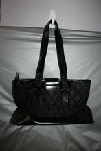 Load image into Gallery viewer, Burberry Designer Black Quilted Patent Leather Handbag With Dust Bag Italy