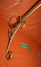 Load image into Gallery viewer, Gold Tone Metal Quilt Holder Display Rack Stand 30 x 36 With Scroll Design