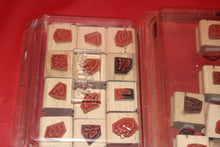 Load image into Gallery viewer, Stampin' Up! 40 Blocks 68 Assorted Piece Rubber Stamps Alphabet And Numbers