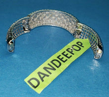 Load image into Gallery viewer, Silver Tone With Jewel Tone Crystals Open Grate Magnetic Chunky Bangle Bracelet