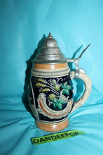 Load image into Gallery viewer, Vintage Original Thewalt Lidded Western Germany Beer Scenic Stein With Phrase