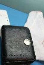 Load image into Gallery viewer, Coach Credit Card Case Zip Wallet SV Black With Dust Bag 6A18