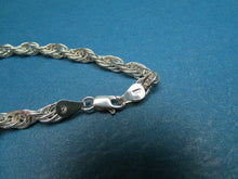 Load image into Gallery viewer, Vintage 925 Silver Twist Link Chain Necklace Italy w/ symbol Hallmark Jewelry