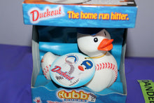 Load image into Gallery viewer, Rubba Ducks Duckout The Home Run Hitter Rubber Duck toy In Box 2003