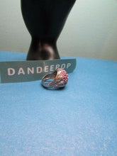 Load image into Gallery viewer, Vintage 925 Silver Ring With Pink CZ Gemstone Size 7 Jewelry