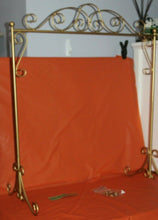 Load image into Gallery viewer, Gold Tone Metal Quilt Holder Display Rack Stand 30 x 36 With Scroll Design