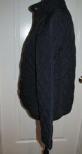 Load image into Gallery viewer, Women's Lauren By Ralph Lauren Blue Quilt Pattern Jacket Coat Small
