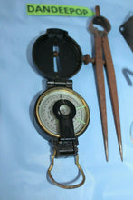 Load image into Gallery viewer, Vintage Engineer Drafting Science Navigation Lensatic And Metal Compass Tools