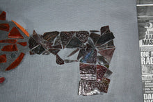 Load image into Gallery viewer, Original Art Glass On Acrylic Collage Poster Gun Violence Awareness Prevention